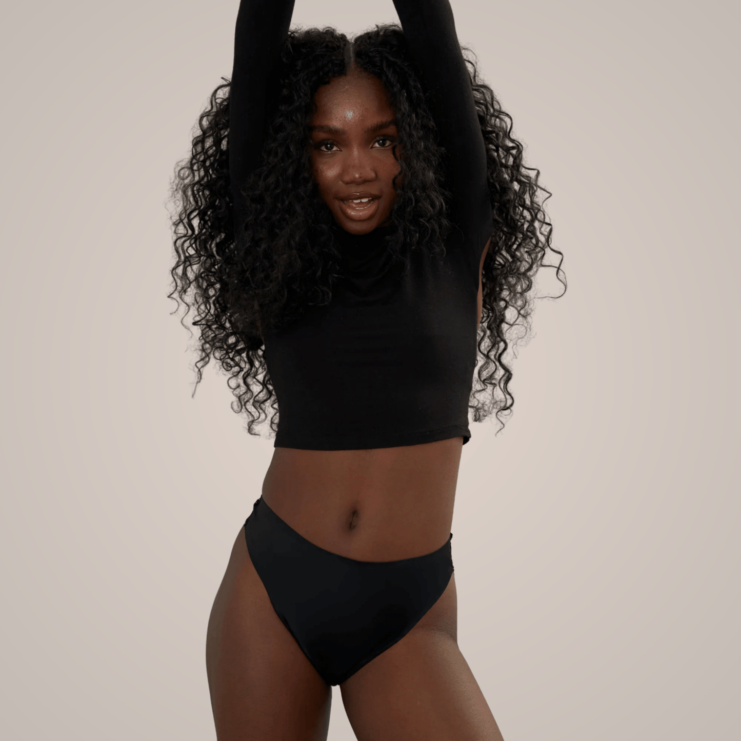 Rose - Periodenslip mit klassischer Spitze