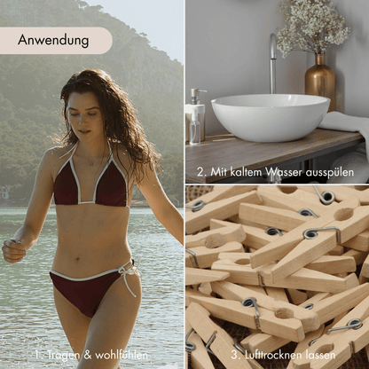 Periodenbikini Panty „Lily“ burgund