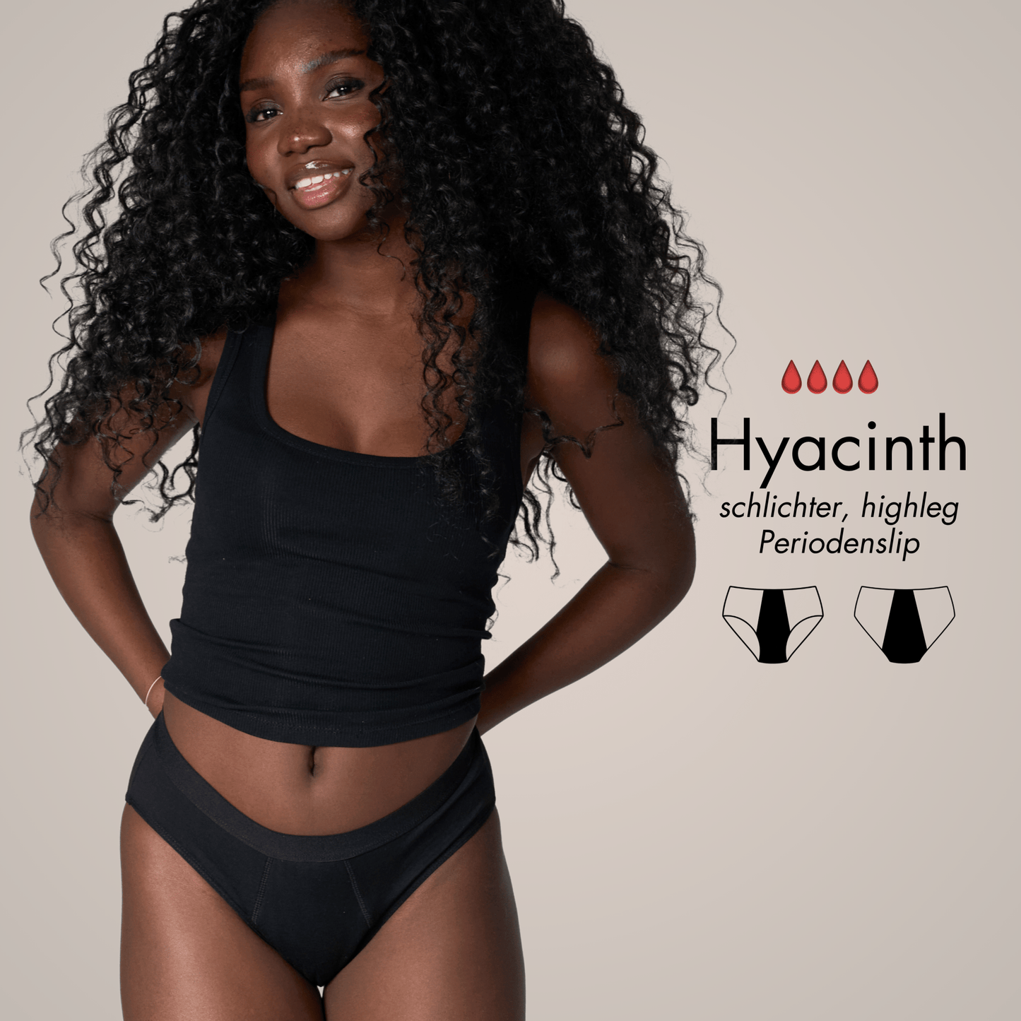 Black Deal - 4 Periodenslips + GRATIS Wetbag