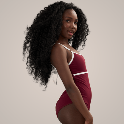 Periodenbadeanzug „Jasmine“ burgund