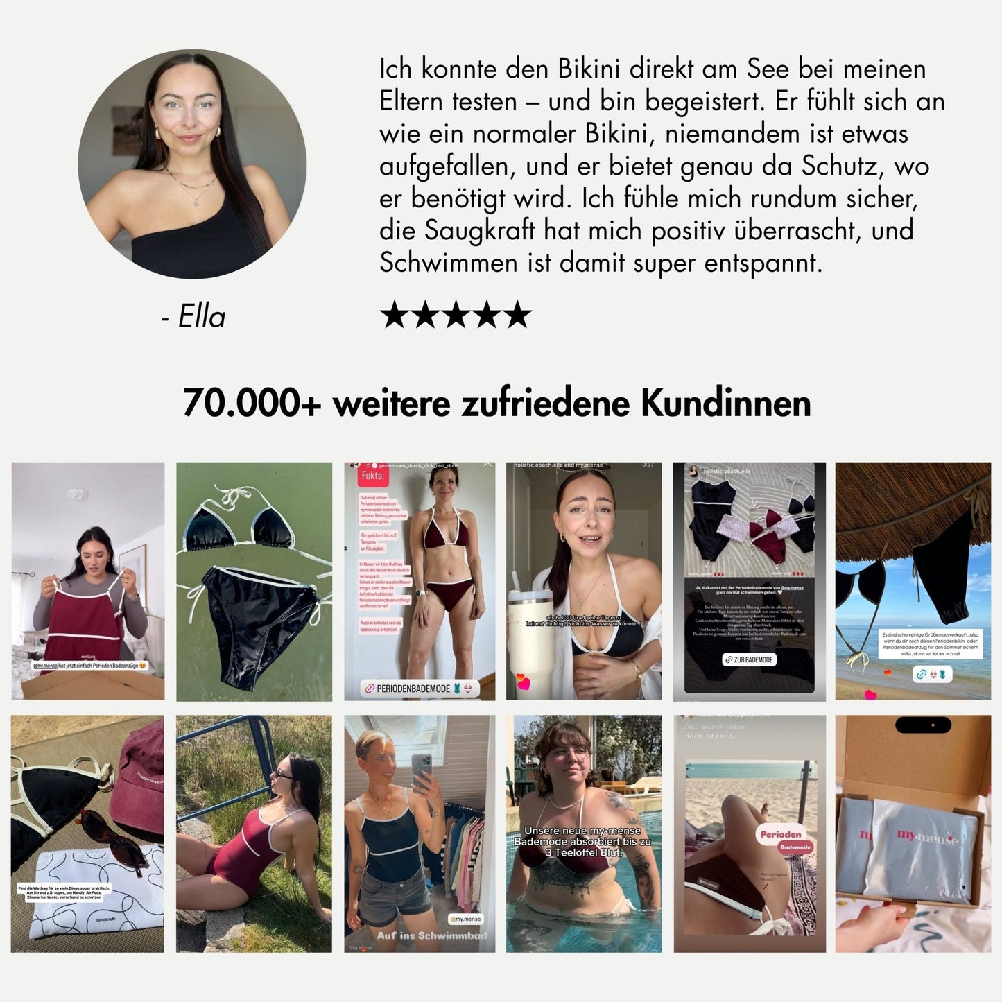 Periodenbikini Panty „Lily“ schwarz