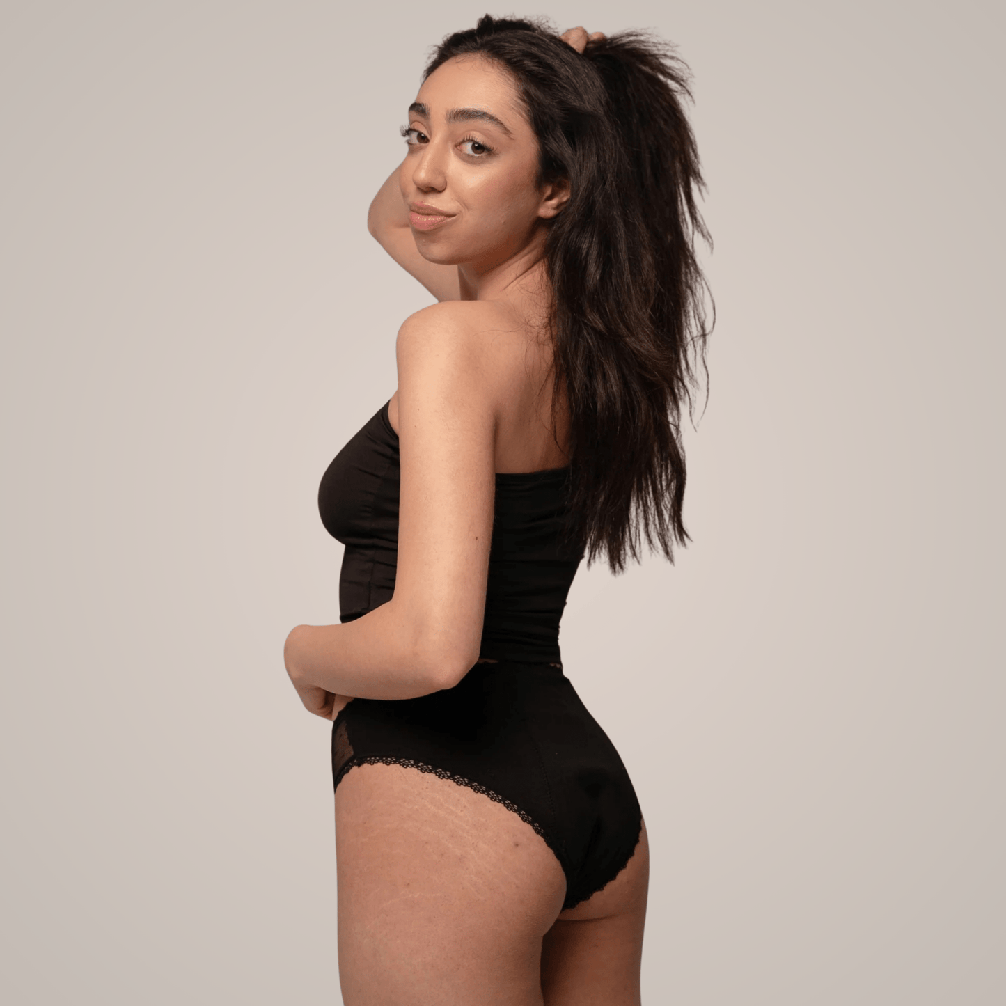 Calendula - highleg Periodenslip mit Spitze