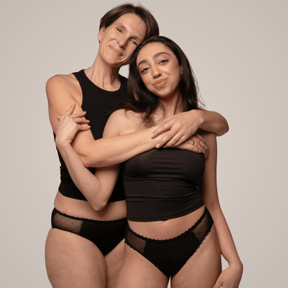 Calendula - highleg Periodenslip mit Spitze