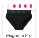 Black Deal - 4 Periodenslips + GRATIS Wetbag