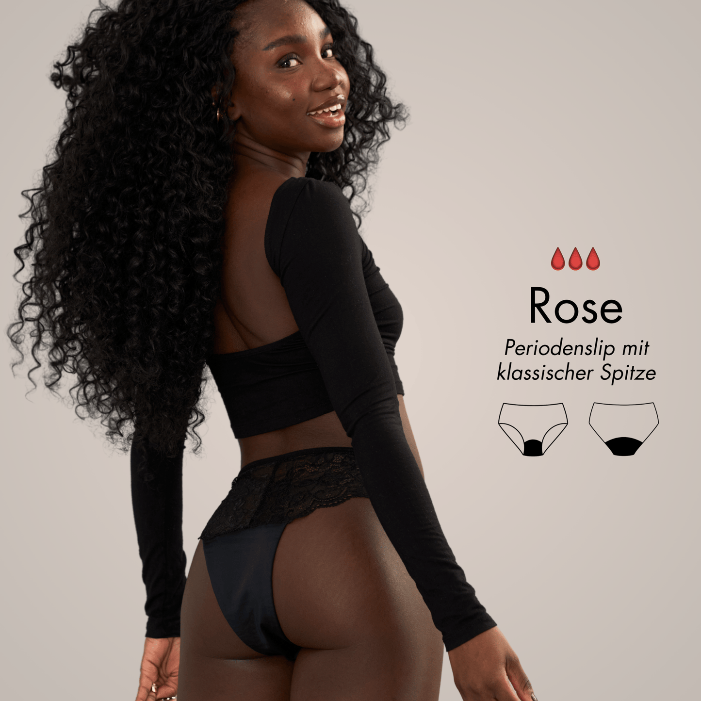 Lingerie Package - 3 Periodenslips mit eleganter Spitze