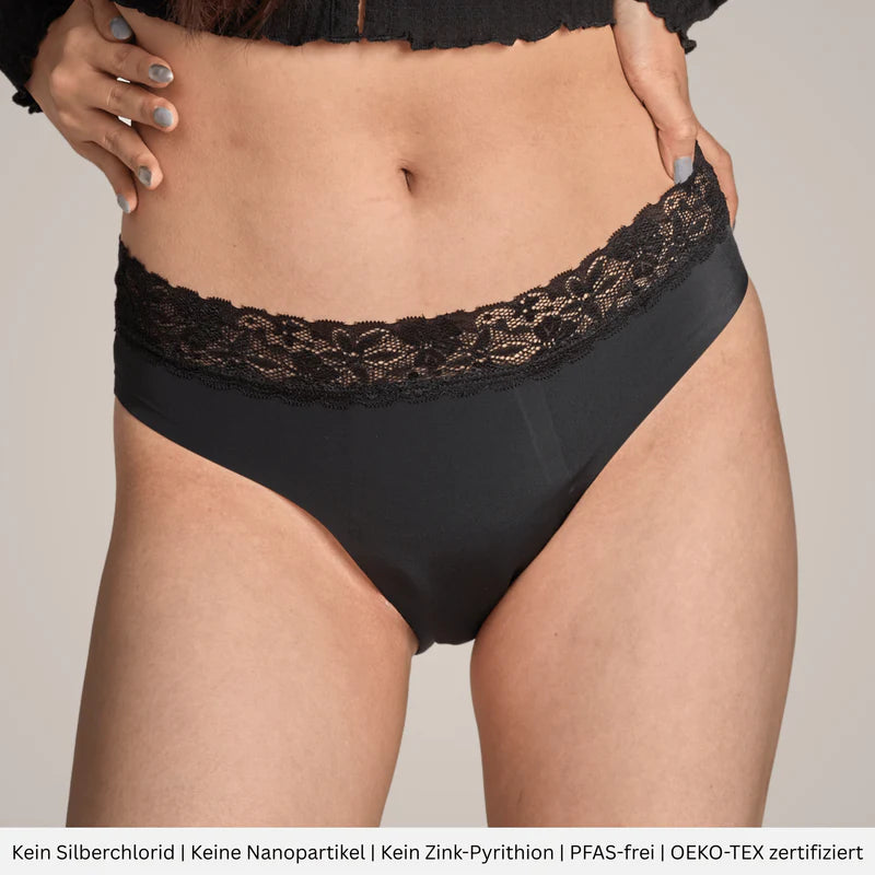 Black Premium Deal - 5 Periodenslips + GRATIS Wetbag