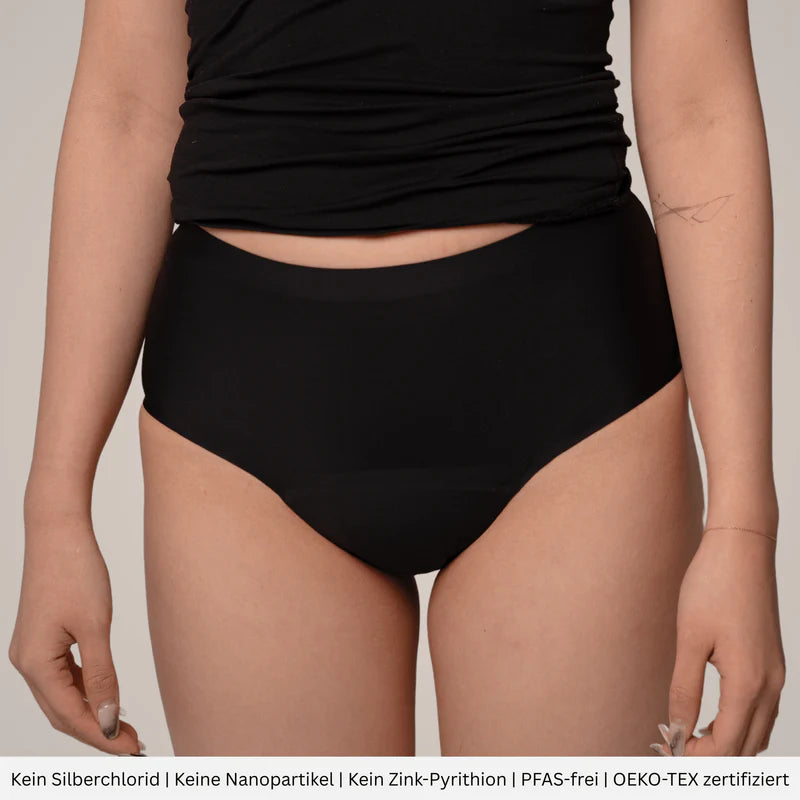 Black Premium Deal - 5 Periodenslips + GRATIS Wetbag