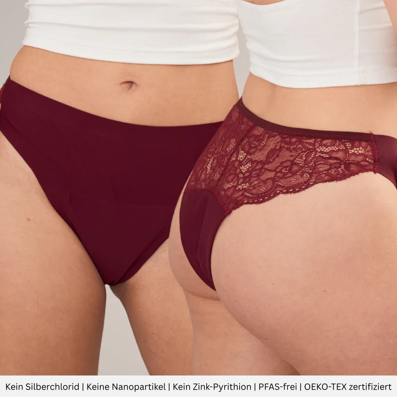 Lingerie Package - 3 Periodenslips mit eleganter Spitze